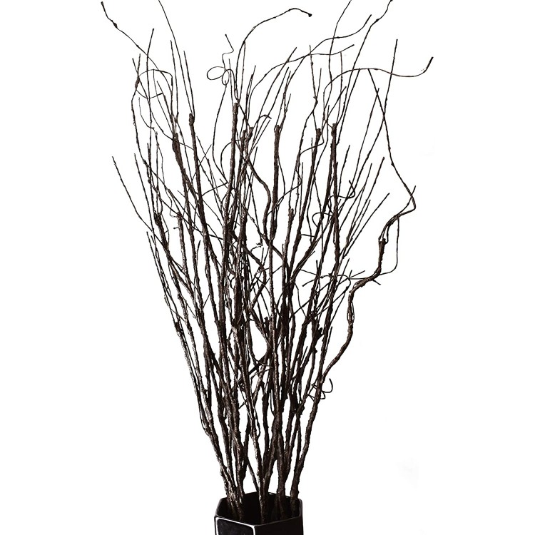 FeiLix 10PCS Lifelike Curly Willow Branches Decorative Dried Artificial Twigs 30.7 Inches Fake Bendable Sticks Vintage Vines Stems DIY Greenery Plants Craft Vases Home Garden Hotel Farmhouse Decor