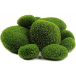 KAVENO Green Artificial Moss Balls Decorative Stones Varying Sizes Ideal for Vases Table Decor Planter Decor Weddings Parties Special Events 20 Pieces