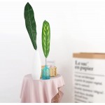 Licogel Artificial Plant Leaves Decorative: 20PCS Small Large Lifelike Fake Greenery Leaf Wedding Home Decor Crafting