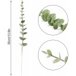 Teldrassil 30 Pcs Artificial Eucalyptus Leaves Stem Real Touch Leaf Faux Greenery Leaves for Wedding Bouquet Wreaths Garlands Home Décor