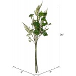 Vickerman Everyday 26 Artificial Mixed Greenery Spray Bundle- Faux Floral Decor Home Or Office Arrangement Accent Maintenance Free 2 Pack