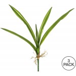 Vickerman Everyday 27 Real Touch Green Yucca Leaves 3 Pack Faux Indoor Plant Spray Greenery For Home Or Office Decor Maintenance Free