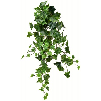 Vickerman Everyday 28" Artificial Green Ivy Hanging Bush 2 Pack Faux Indoor Hanging Plant Bush Greenery For Home Or Office Decor Maintenance Free