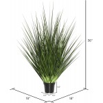 Vickerman Everyday 36 Artificial Extra Full Green Grass With Black Plastic Pot Faux Grass Plant Decor Home Or Office Indoor Greenery Accent