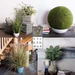 Vickerman Everyday 5 Artificial Mixed Variety Green Succulent Ball Faux Floral Decor Home Or Office Arrangement Accent Maintenance Free