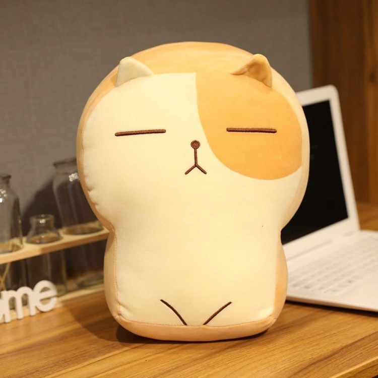 1pcs Plush Toy Cute Cartoon Doll Anime Cat Toast Cat Simulated Animal Plush Doll Children's Gift 30 40cm Plush Pillow Home Decor40CM,Brown