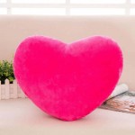 3 Piece Cute Plush Heart Pillow Fluffy Heart Pillow Soft Pink Heart Plush Pillow Valentine's Day Decorative Heart Pillow Cushion Toy Gifts for Girls Kids Bedroom Living Room Home Decor