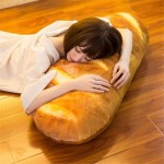3D Simulation Bread Plush Pillow,Soft Butter Toast Bread Food Pillow Lumbar Back Cushion Stuffed Toy for Home Decor 23.6''