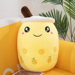 97Sanpang Plush Toy for Kids Smile Expression Snuggly Stuffed Bubble Tea Plush Toy Birthday Gift for Boys Girls Home Decor Sleep Pillow Family Bed Christmas for Girlfriend Small