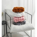Awcvire Knot Throw Pillow Home Decoration Cushion Home Office Sofa Room Decor Yard for Boys Girls Multicolor Selection Square Decorative Plush Cushion L-4.7×15.7×17.7 Pink