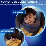 BCOZZY Kids Neck Pillow for Car & Airplane Perfect Kids Travel Pillow for Road Trips Stops The Head from Falling Forward Unique Gift for Kids Carry Bag 8-12 Years Old Light Purple