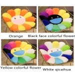 Colorful Plush Toy Sunflower Stuffed Doll Toy Smiling Face Sunflower Stuffed Plush Toy Doll Cushion Pillow Home Bedroom Car Decoratio Ornaments Soft and Comfortable Sunflower Cushion