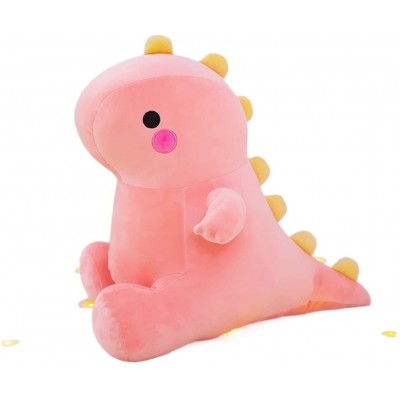 Davishao 25-50cm Super Soft Lovely Dinosaur Plush Doll Cartoon Stuffed Animal Dino Toy for Kids Baby Hug Doll Sleep Pillow Home Decor Color : Pink Height : 40cm