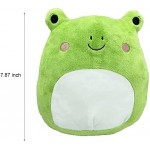 Frog Plush Toys Frog Stuffed Animal 8 Inch Super Soft Frog Plush Pillow Comfortable Plush Toy for Home Decor Gifts Boys Girls Girlfriends Green Frog
