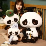 GEGENUOYI Panda Plush Toy Soft Animals Pillow Creative Doctor Panda Toys Stuffed Cartoon Doll Baby Gift Kawaii Plush Home Decor Xmas Gift Red Army,70cm 27inch
