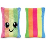 iscream Play with Your Food! Super Sours Strawberry Scented Fleece Play Pillow Set with Embroidered Accents