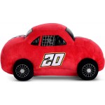 iscream Soft 3D Plush Red Race Car Shaped 21 x 7.5 Accent Pillow