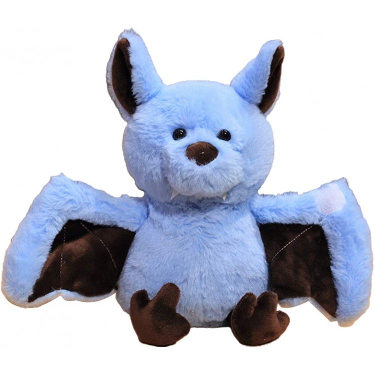 KGJQ Plush Toys Soft 24cm Cute Bat Plush Doll Girls Kids Animal Pillow Cushion Stuffed Toy Home Decor Plushie Gifts for Boys Girls Children Blue