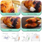 KLEOAD Chicken Leg Plush Toy 20cm Simulation Fried Chicken Leg Pillow Cushion Creative Chicken Leg Stuffed Toy for Home Decor& Birthday Gift