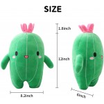 Oumelfs Cactus Stuffed Plush Toy Cute Soft Cactus Plush Pillow with Smile Face for Boys Girls Gifts Office Home Bedroom Decor 35CM