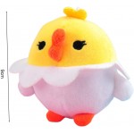 Plush Doll Doll Toy Eggshell Chicken Shape Plush Toy PP Cotton Cartoon Stuffed Throw Pillow for Home Decor