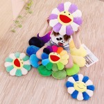 Puomue Colorful Plush Toy,16.53inch Sunflower Stuffed Doll Toy,Pet Cushion Mat Pillow Home Bedroom Decor
