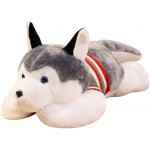 QXXKJDS 120cm Dog Plush Toy Soft Stuffed Husky Long Pillow Cartoon Animal Sleeping Pillow Cushion Home Decor Gift Color : Natural Size : 100cm