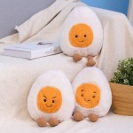 RECTI Cute Boiled Egg Plush Toys Creative Egg Stuffed Toys Soft Different Emotions Plush Pillow Doll for Home Decor Kids Gift03