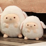 Stuffed Doll Plush Toys for Children Kids Gift Cartoon Lovely White Lamb Collection Plush Toy Small Portable Collectible Pillow Children Bedroom Home Decor-1