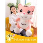 Tiger Stuffed Animals Cute Tiger Plush Pillow Birthday Gift Home Decor Gift for Kids Girlfriend Pink 13.47 Inch