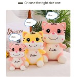 Tiger Stuffed Animals Cute Tiger Plush Pillow Birthday Gift Home Decor Gift for Kids Girlfriend Pink 13.47 Inch