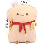Toast Sliced Bread Pillow ,Cute Toast Pillow Plush Toy ,Realistic Food Pillows Soft Lumbar Back Cushion for Home Decor,Gift for Kids Birthday Valentine Christmas15.7inch
