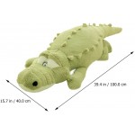 Toyvian Crocodile Stuffed Animal Plush Cuddly Stuffed Animal Pillow Snuggle Doll Bedside Ornament Home Decor for Kids Toddlers Birthday Gifts Green