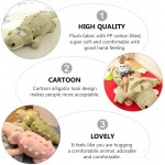 Toyvian Crocodile Stuffed Animal Plush Cuddly Stuffed Animal Pillow Snuggle Doll Bedside Ornament Home Decor for Kids Toddlers Birthday Gifts Green