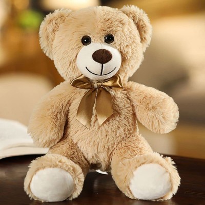 XIAOXINXIN Simulation Bear Plush Toy Stuffed Soft Plush Animal Fluffy Cute Bear Doll,Ideal Home Decor Soft Cute Creative Bear Plush Pillow Room Decor 14''d