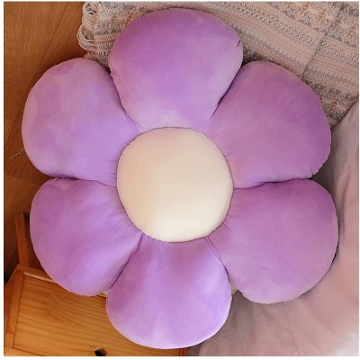 XRTUKD Flower Shaped Floor Tufted Lounging Pillow Seating Cushion Home Decorative,for Cute Room Decor for Girls,Teens Tweens & Toddlers,Reading Nook,Game Playing,Watching TV 30 cm Purple