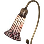 16 High Pink Pond Lily 1 Light Accent Lamp