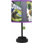 Nickelodeon TMNT Table Lamp with Die Cut Lamp Shade with CFL Bulb