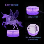 Unicorns Gifts for Girls Unicorn Night Lights for Girls Room 16 Colors Changing & Dimmable LED Bedside Lamp for Girls Bedroom with Remote Touch Unicorn Toys for Kids Birthday Christmas Unicorn