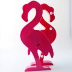 YiaMia Flamingo LED Light Flamingos Pink Night Lamp Romantic Battery Powered Marquee Flamingo Table Lights for Home Wall Kid's Room Birthday Party Decorations Valentina