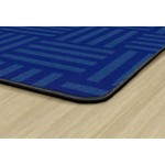 Flagship Carpets Hashtag Tone on Tone Rug for Kids Classroom or Bedroom Carpet Home Learning and Playroom Mat Seats up to 24 6' x 8'4 Blue