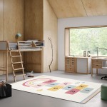 HiiARug Soft Kids Play Mat Extra Large Hopscotch Rug for Kids Number Educational & Fun Kids Area Rug Rainbow Carpet Floor Mat for Children Nursery Bedroom Living Room 4x6 ft Colorful