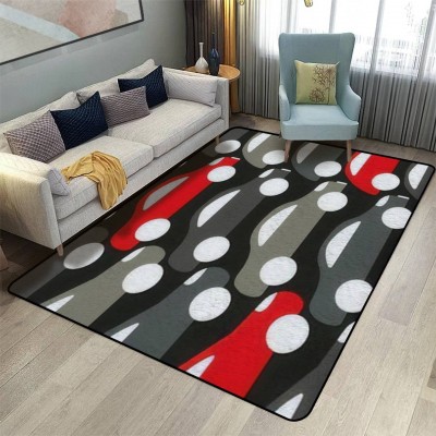 Low Pile Rug Seamless with Toy Cars on Black for Kids Dark Variegated Texture Rare Non-Slip Soft Area Carpet Doormats Runner Rugs Mat Indoor Outdoor Home Decor for Living Room Bedroom Kids Room