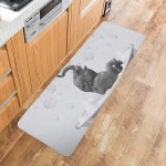 Shine-Home Kitchen Rugs and Mats Colorful Bath Hubble-Bubble Funny Animal Elephant Non Slip Floor Entry Door Mat Doormat Laundry Room Accent Throw Hallway Rug Runner Absorbent Bath Mat Runner Rug