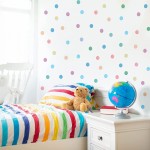 360 Pieces Polka Dot Wall Decals for Girls Bedroom Multi-Color Dots Pastel Peel and Stick Dots Wall Decor Sticker Kids Rainbow Polka Dot Wall Circle Stickers for Bedroom Living Room Nursery 1 Inches