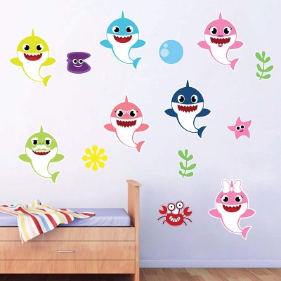 Baby Shark Baby Boy Nursery Wall Decal Vinyl Sticker for Home Décor. by Kraftmatics Design