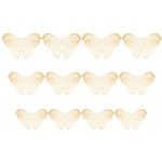 Bokeley 12pcs PVC 3D Wall Stickers Butterflies Hollow DIY Home Decor Poster Wall Kids Rooms Party Decoration Wedding Decoration A