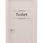 DIY Removable Washroom Toilet Bathroom WC Beyonds Sign Door Accessories Wall Sticker Home Decor
