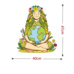 kjhgk Mother's Day Mother Earth Wall Stickers Home Decor for Bedroom Living Room Nursery