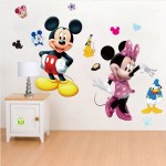 Mickey Minnie Mouse Kids Room Decor Wall Sticker Cartoon Mural Decal Home 1pc